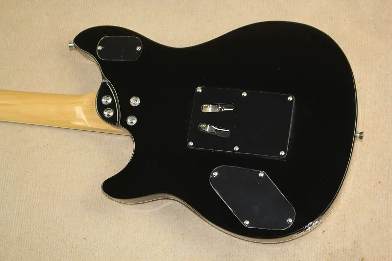 Высокое качество EVH электрогитара черная электрогитара с Zebra pickup& Floyd 01