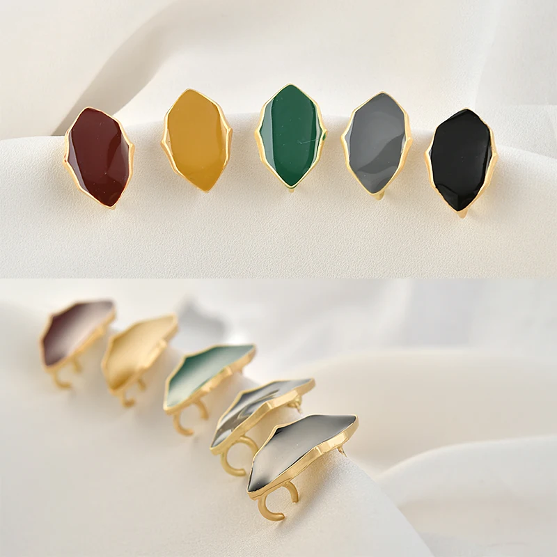 Серьги подвески из серебра 925 пробы с листьями|Ювелирная фурнитура и компоненты| |