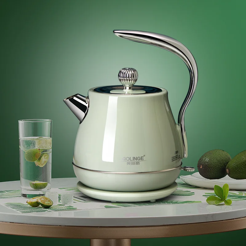 

220V Retro High-value Electric Kettle Household European-style Automatic Power-off 1.5L Small Electric Kettle 304 Plastic