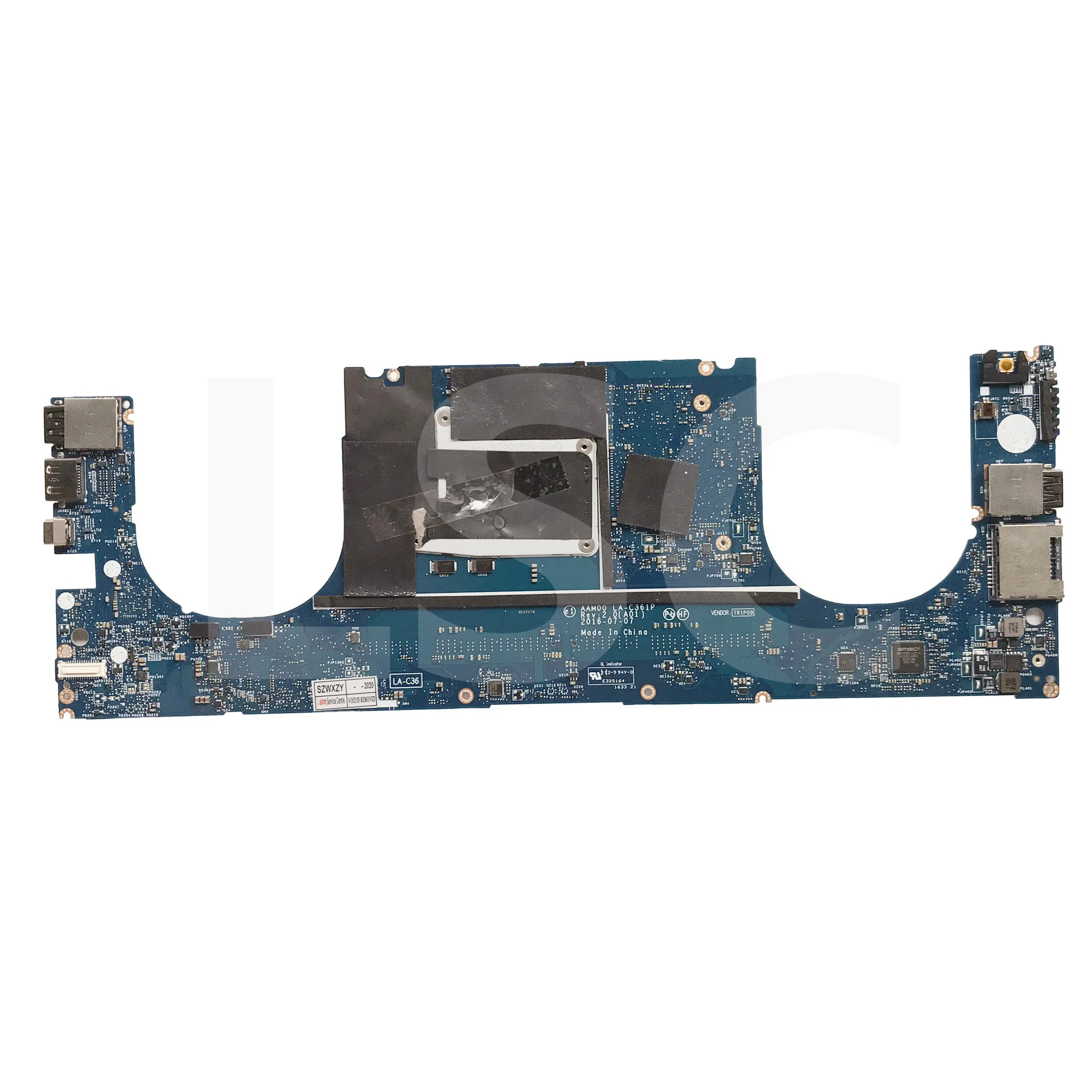 Отремонтированная материнская плата для ноутбука DELL XPS 15 9550 с видеокартой GTX960M, процессором I7-6700HQ, номером CN-0Y9N5X 0Y9N5X Y9N5X, AAM00 LA-C361P.