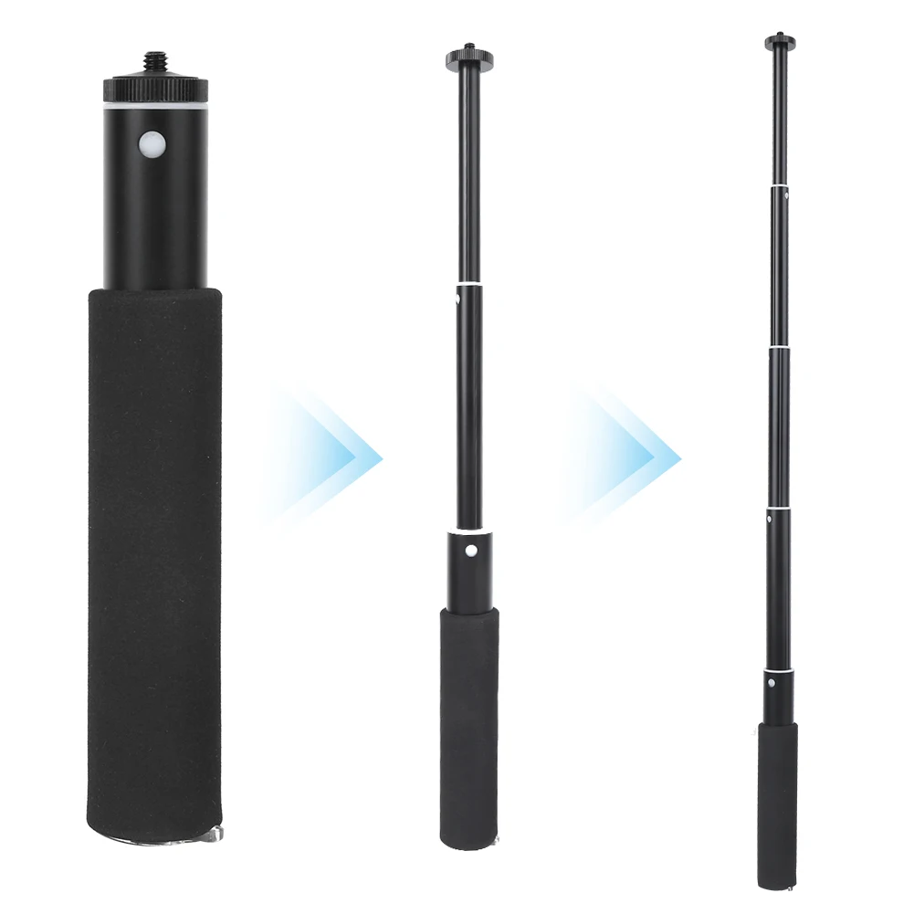 Пять секций 1/4 дюймов отверстие расположение растягивающаяся селфи палка