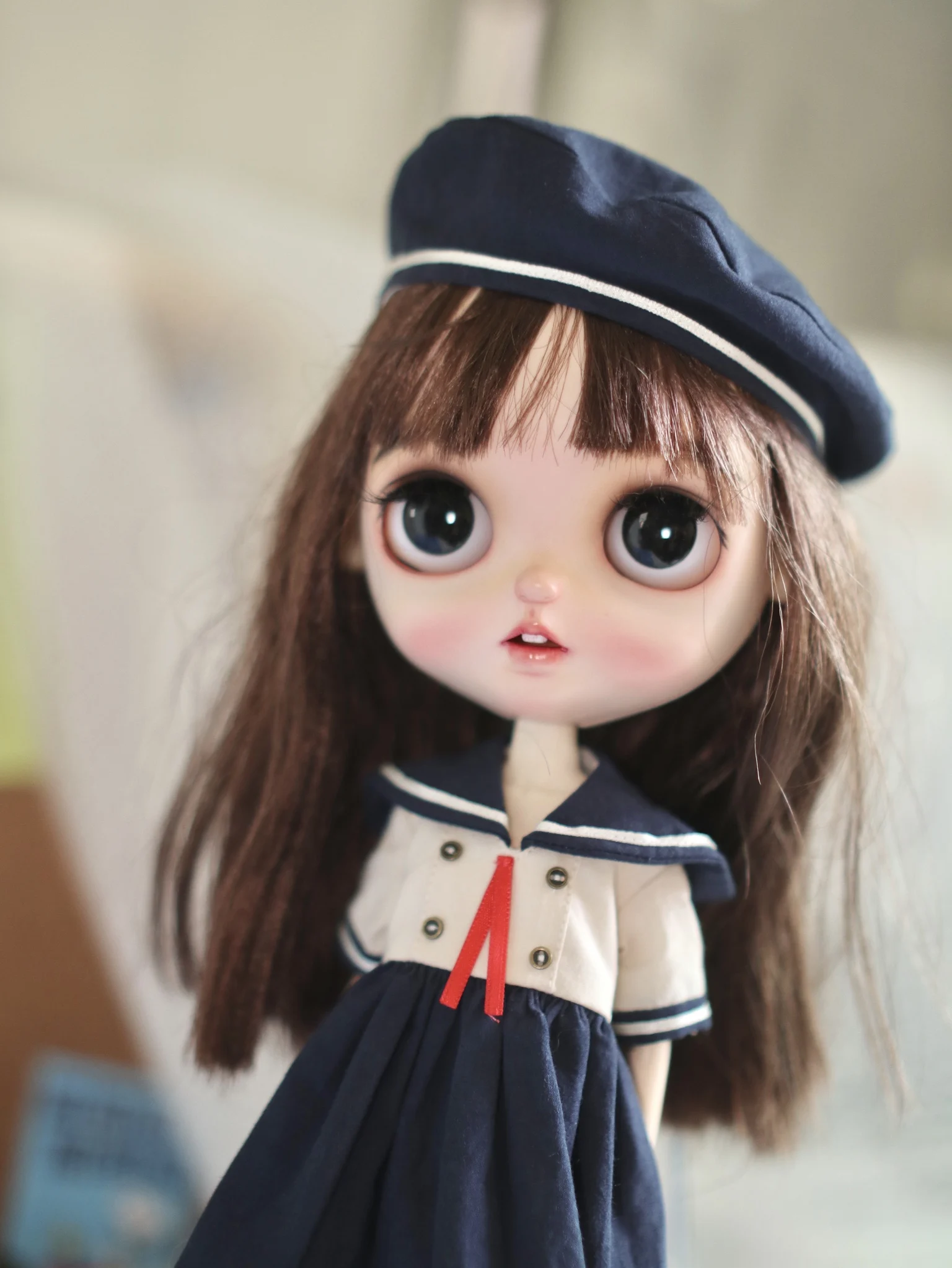 

handmade Cute doll clothes for joint Doll for blyth Hand-made Navy sailor suit dress suit