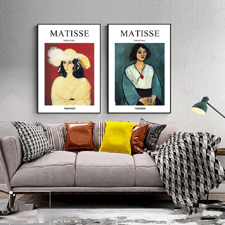 Настенные ретро-постеры Matisse в скандинавском стиле с абстрактными фигурками