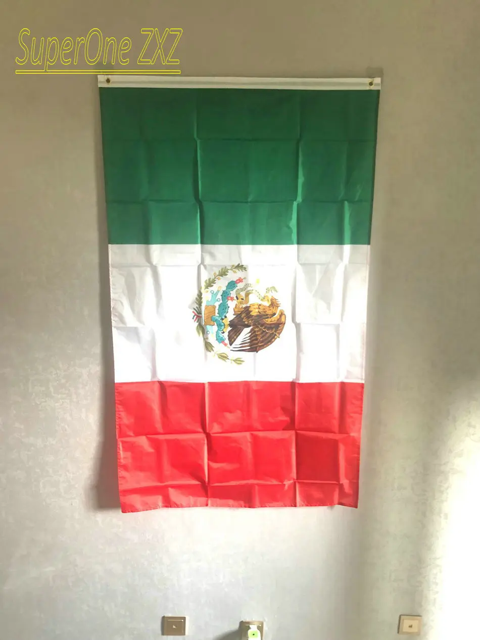 ZXZ Бесплатная доставка флаг Мексики 90x150 см 3x5ft mx mex Mexicanos Мексика мексиканский