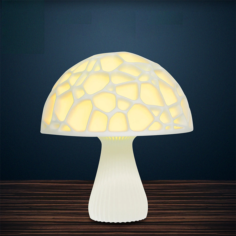

3D Printing Mushroom Lamp Indoor Lighting Moon Light Bedroom Home Decoration Creative Romantic Table Nightlight Bedside Lamp