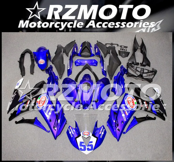 

New ABS Motorcycle Complete Fairings kit Fit for YAMAHA YZF R3 R25 2015 2016 2017 15 16 17 Bodywork set blue PATA