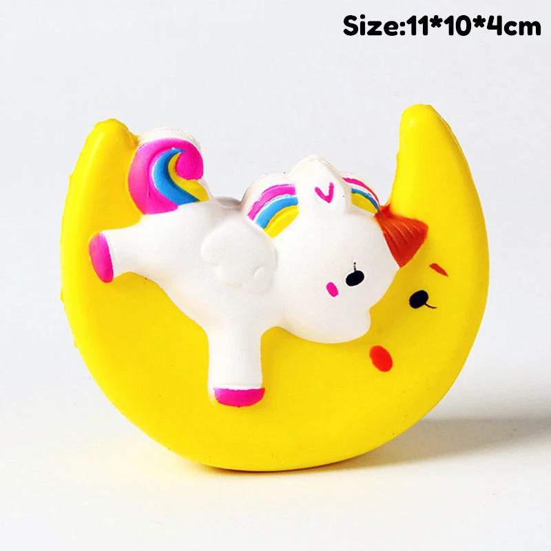 Звездное небо Единорог медленно поднимающийся моделирование Kawaii животных мягкая игрушка против стресса успокаивающий мягкий сжимающий подарок игрушки для детей