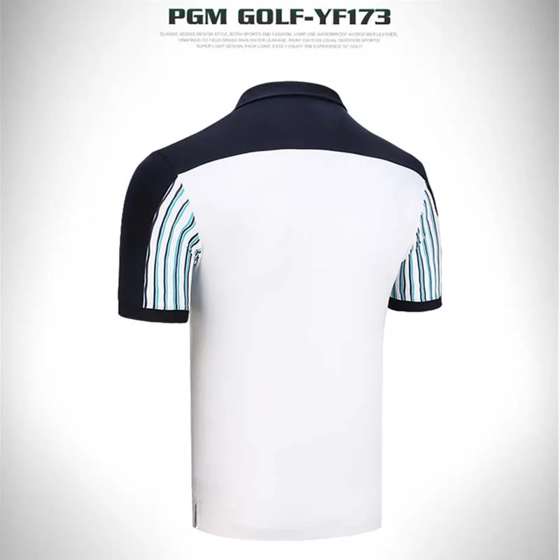 Футболка PGM Мужская для гольфа рубашка с коротким рукавом спортивная одежда