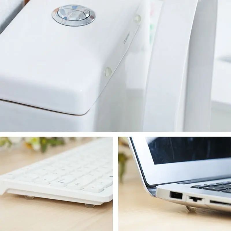 24 шт. полимерные беззвучные прокладки дверная ручка предотвращение столкновений