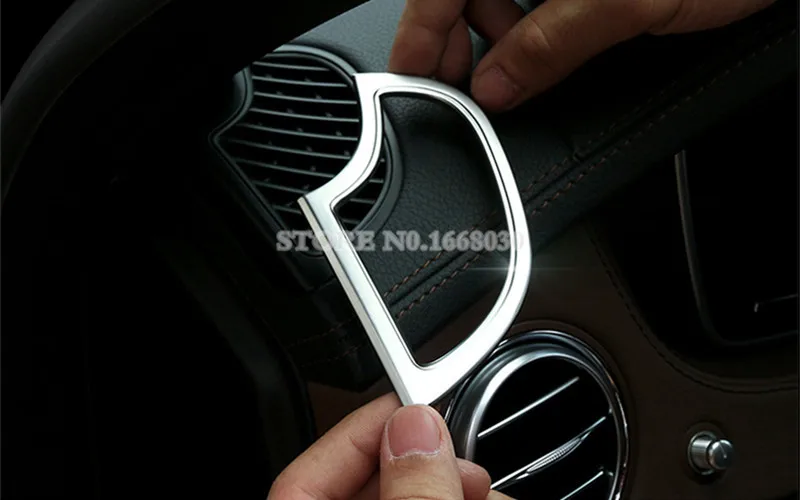 

Inner Dashboard Air Vent Outlet Trim Cover 2pcs For Benz S Class W222 2014-2018 Car accesories interior Car decoration