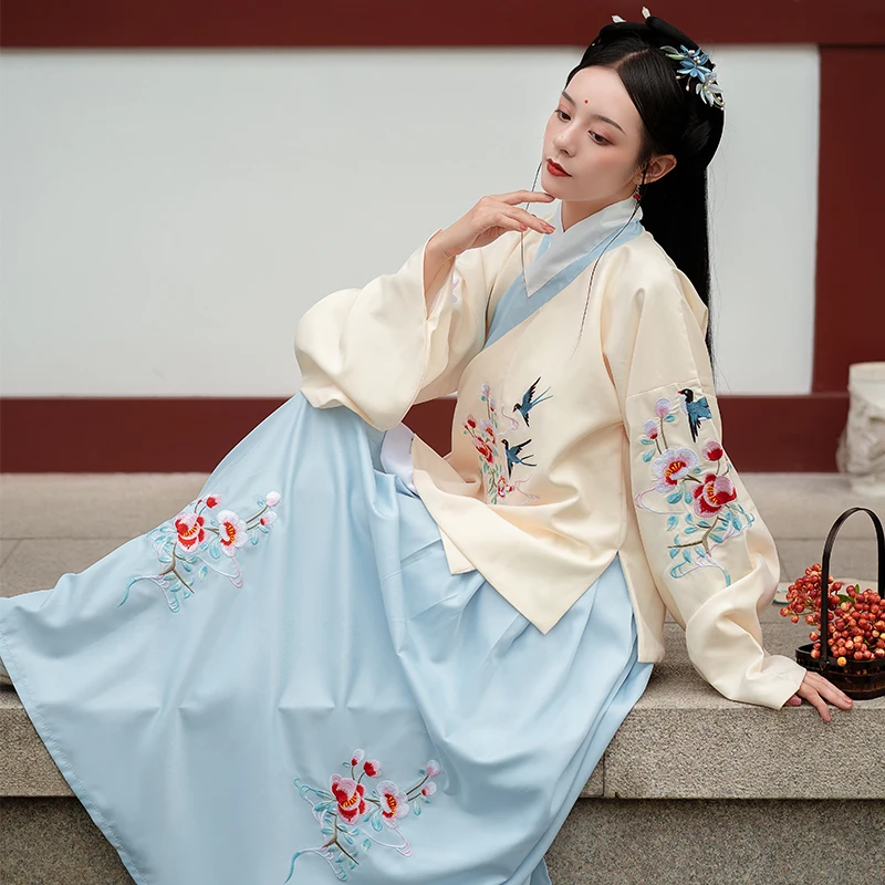 

Traditional Chinese Ancient costume Student cosplay costume guzheng dance costume film and tv drama Hanfu Pipa sleeve skirt sets