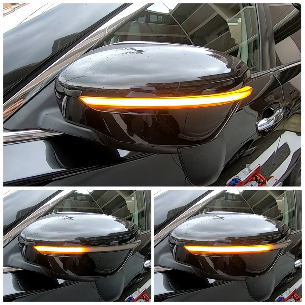 

For Nissan X-Trail T32 Rogue Qashqai J11 Murano Z52 Juke Navara Pathfinder LED Side Mirror Dynamic Turn Signal Sequential Light