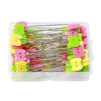 50100pcs patchwork needle craft flower button head pins embroidery pins for diy quilting tool sewing accessories