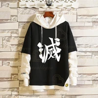 anime sweatshirts cosplay costume hoodies 3d classic men women hoodie clothing fake hip hop two piece hoody