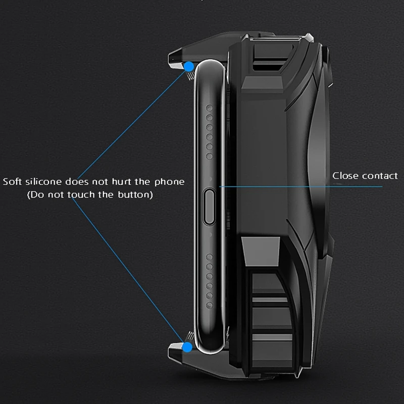 

Gaming Phone Radiator Semiconductor Cooling Sheet with Cool RGB Lighting Fan Radiator Suitable for iPhone/Android Phones