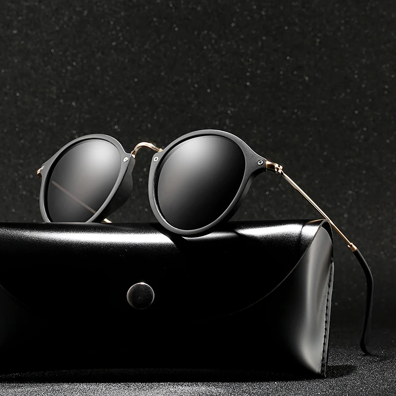 

New Arrival Round Sunglasses Retro Men women Brand Designer Sunglasses Polarized Vintage coating mirrored Oculos De sol UV400