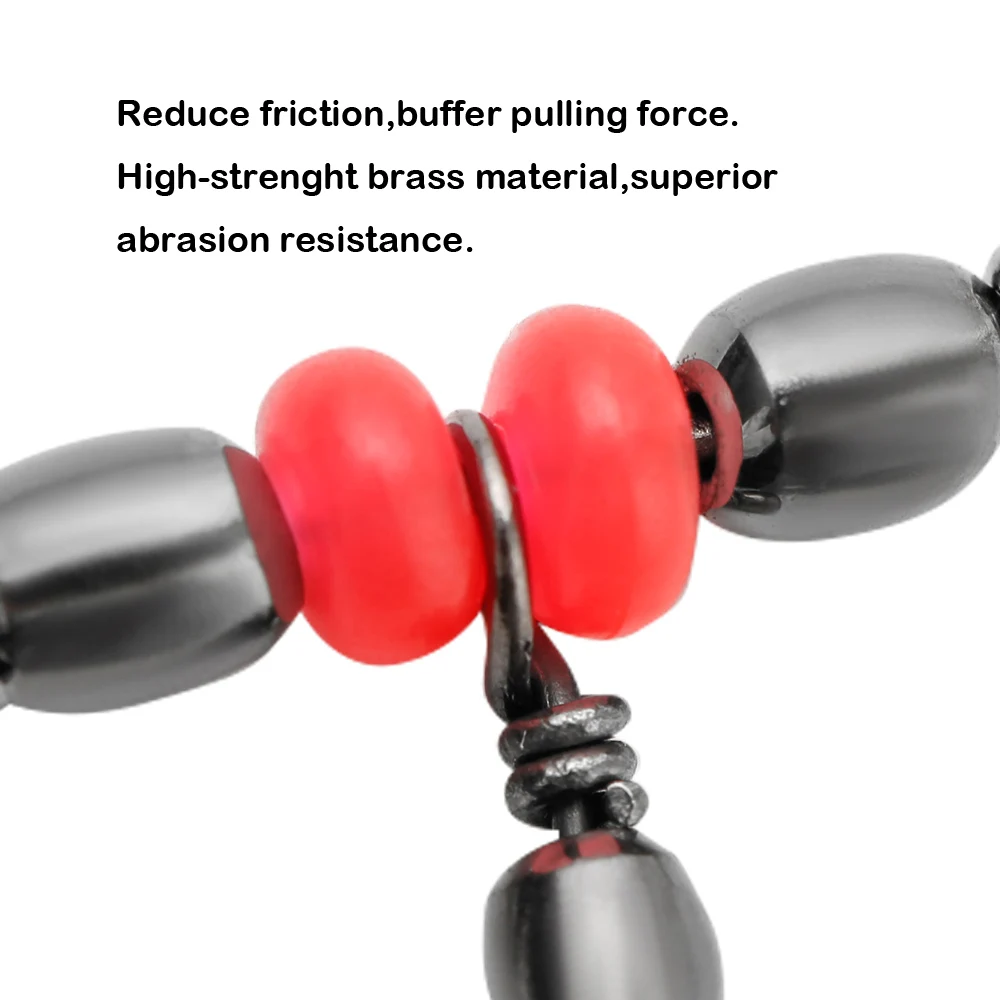 

30pcs T-Shape Three 3 Way Fishing Swivel Brass Barrel 4 Size Triple Swivel Cross Line Fishing Tackle Line Connectors