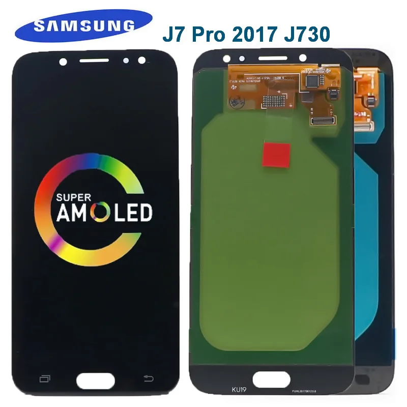 

Оригинальный Super Amoled ЖК-дисплей для Samsung Galaxy J7 Pro 2017 J730 J730F SM-J730F/DS ЖК-дисплей и сенсорный экран дигитайзер в сборе