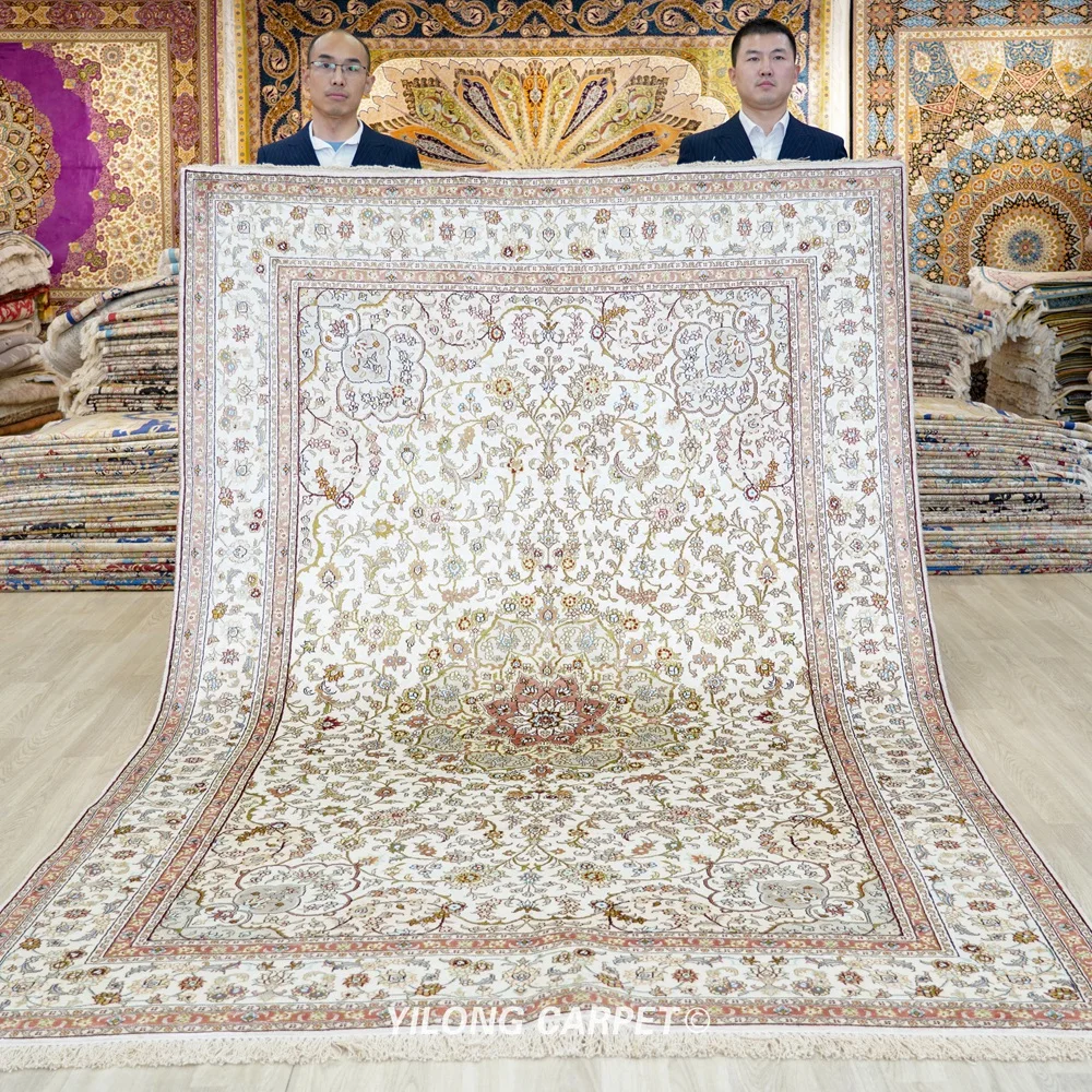 

6'x9' Vantage Hand Knotted Garden Carpet Medallion Handmade Persian Rugs (YHW324AB)