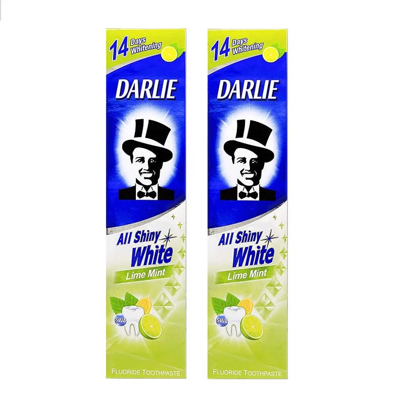 [2 шт.] блестящая белая зубная паста darlie 140 г | Красота и здоровье