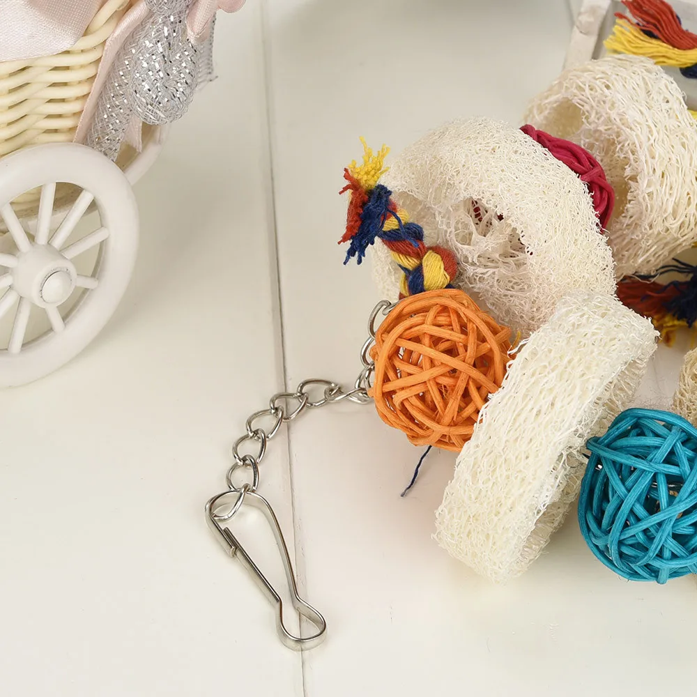 Игрушечный попугай подвесная игрушка кусающая Жевательная губка папегай