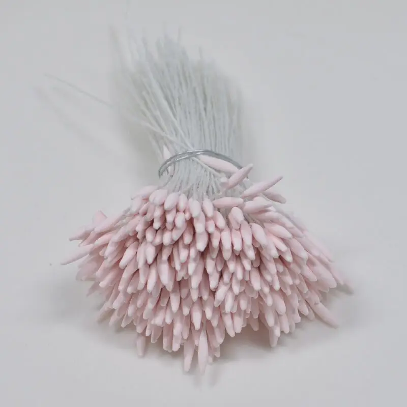 390 шт. 2 мм одиночные тычинки DIY искусственные мини цветочные pistil Muted Color