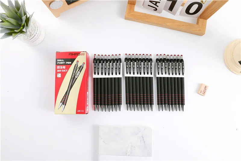 3 шт./лот, 3 цвета, заправка чернил, 0,7 мм, шариковая ручка stylo pennen boligrafos kugelschreiber canetas penna kalem, ручки 03660