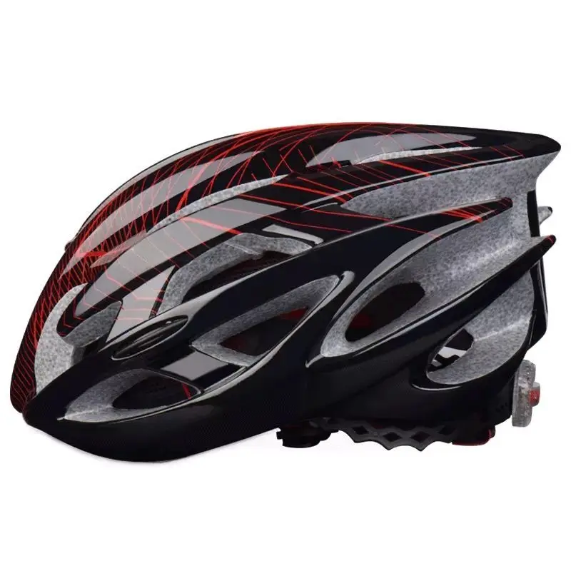 

BATFOX Bicycle Helmet Red Road Mountain Cycling Helmets Integrally-molded CE MTB With Sun Visor Men Women Ultralight Bike Helmet