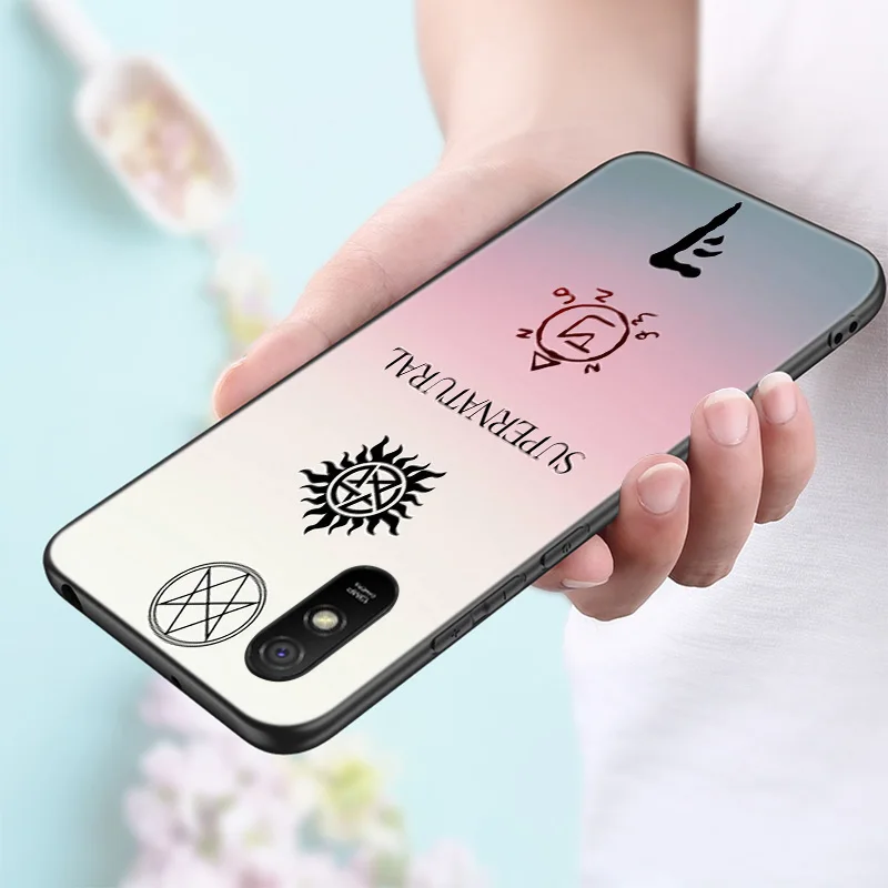 Supernatural tv show Silicone Phone Case For Xiaomi Redmi Note 11 10 9 8 Pro 11T 10T 10S 9S 8T 9 9A 9C 9T Black Soft Cover Coque