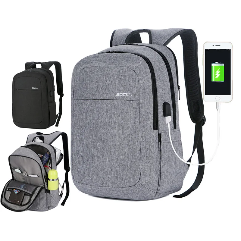 

New three layer design trave bag man woman laptop backpack for macbook 15 inch notebook knapsack for 15 15.6 inch computer