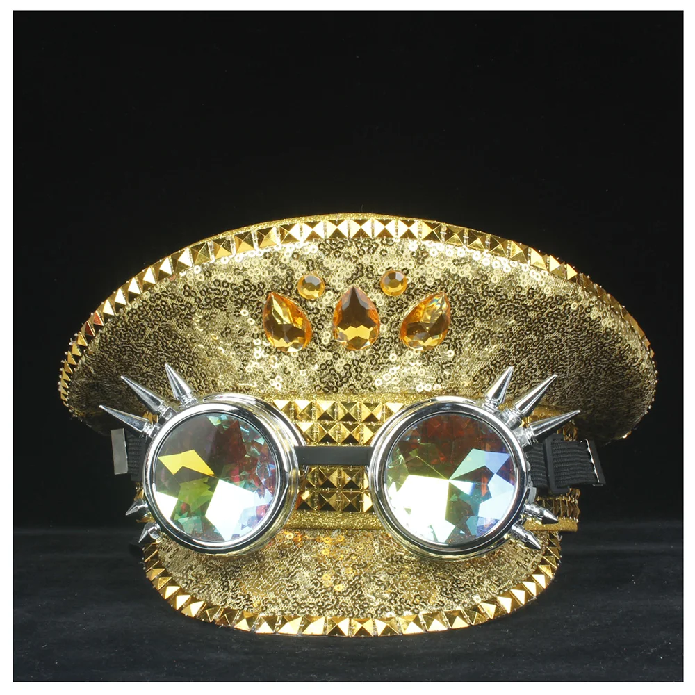 Унисекс мужская в стиле стимпанк полицейская шапка с экипировкой и очками