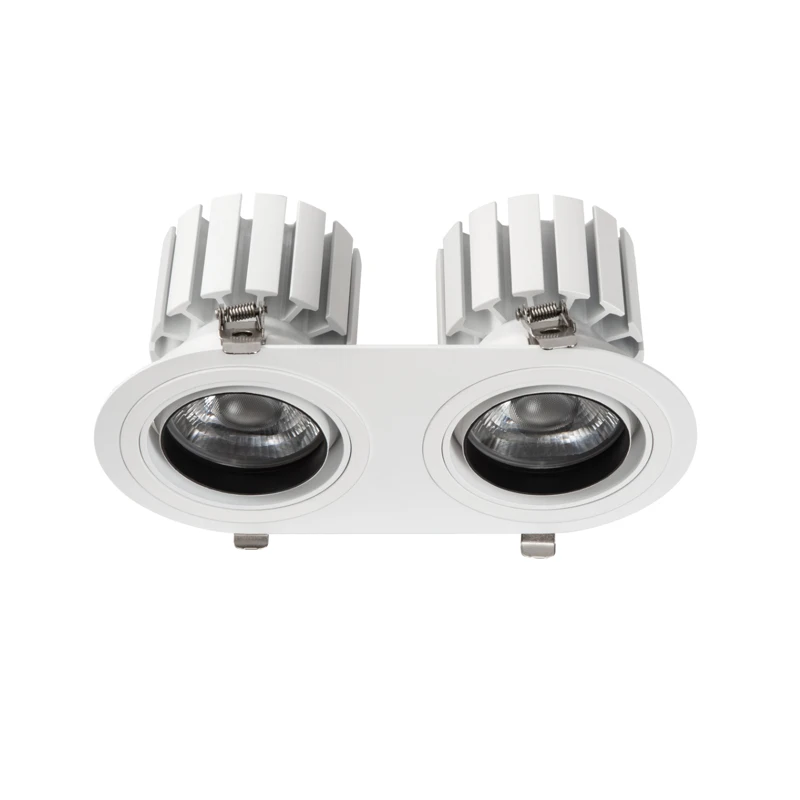 

15° 24° Double Head 2X35W Adjustable Angle Ellipse Panel Spotlight Bulb