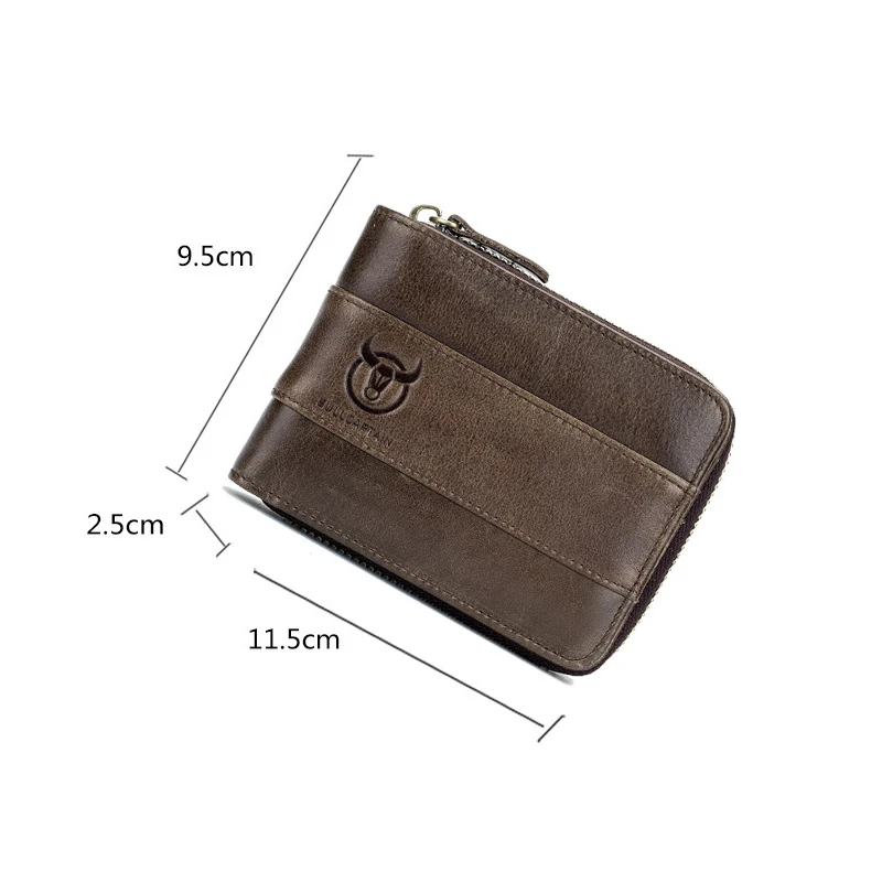 

YourSeason Mens 2021 Casual Cowhide Card Holder Multi-card Position Men Short Purses Wallets Leather Genuine
