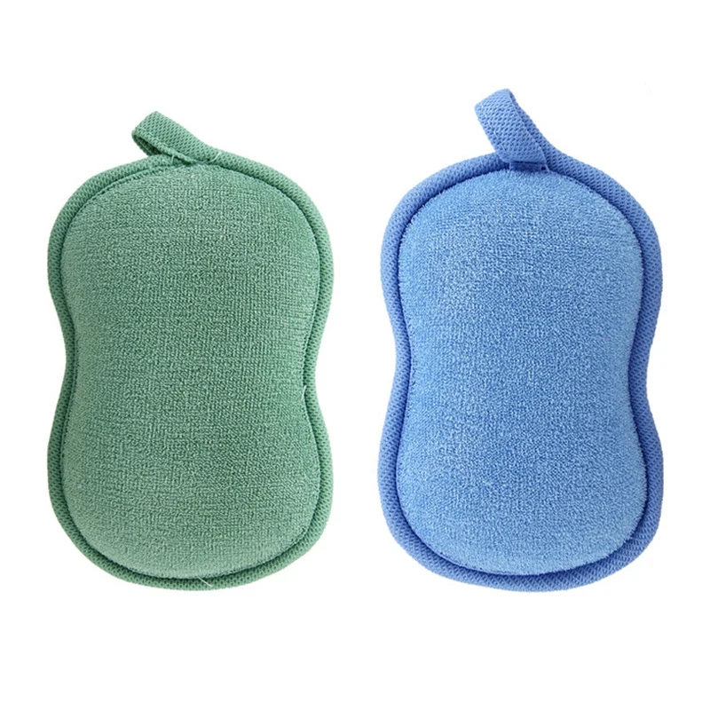 2 шт./упаковка детская мягкая Абсорбирующая Губка из натурального бамбука|Щетки