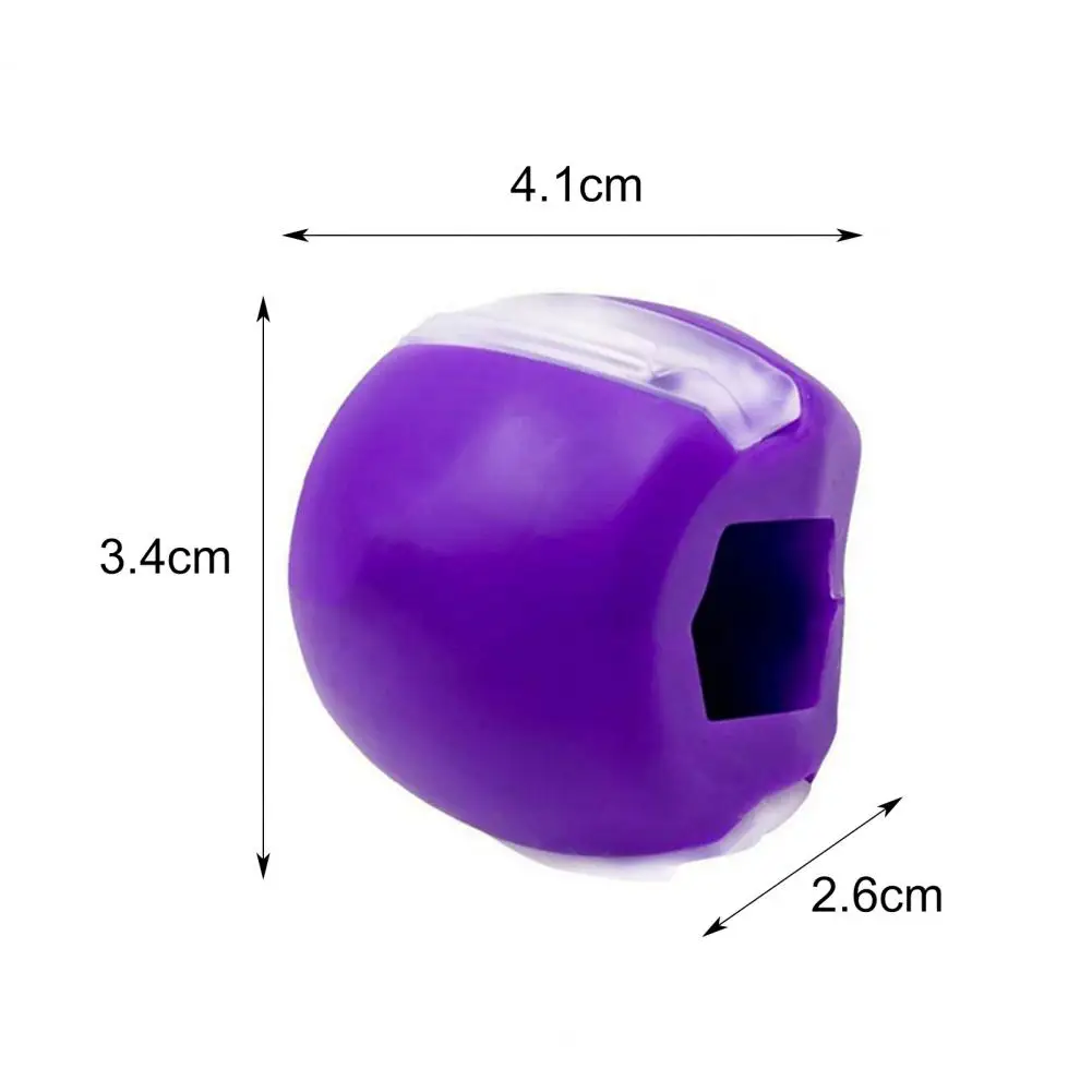 

Jawline Exerciser Practical Face Masseter Training Balls Silicone Mouth Jaw Exerciser Shaper Neck Simulator Fitness Ball