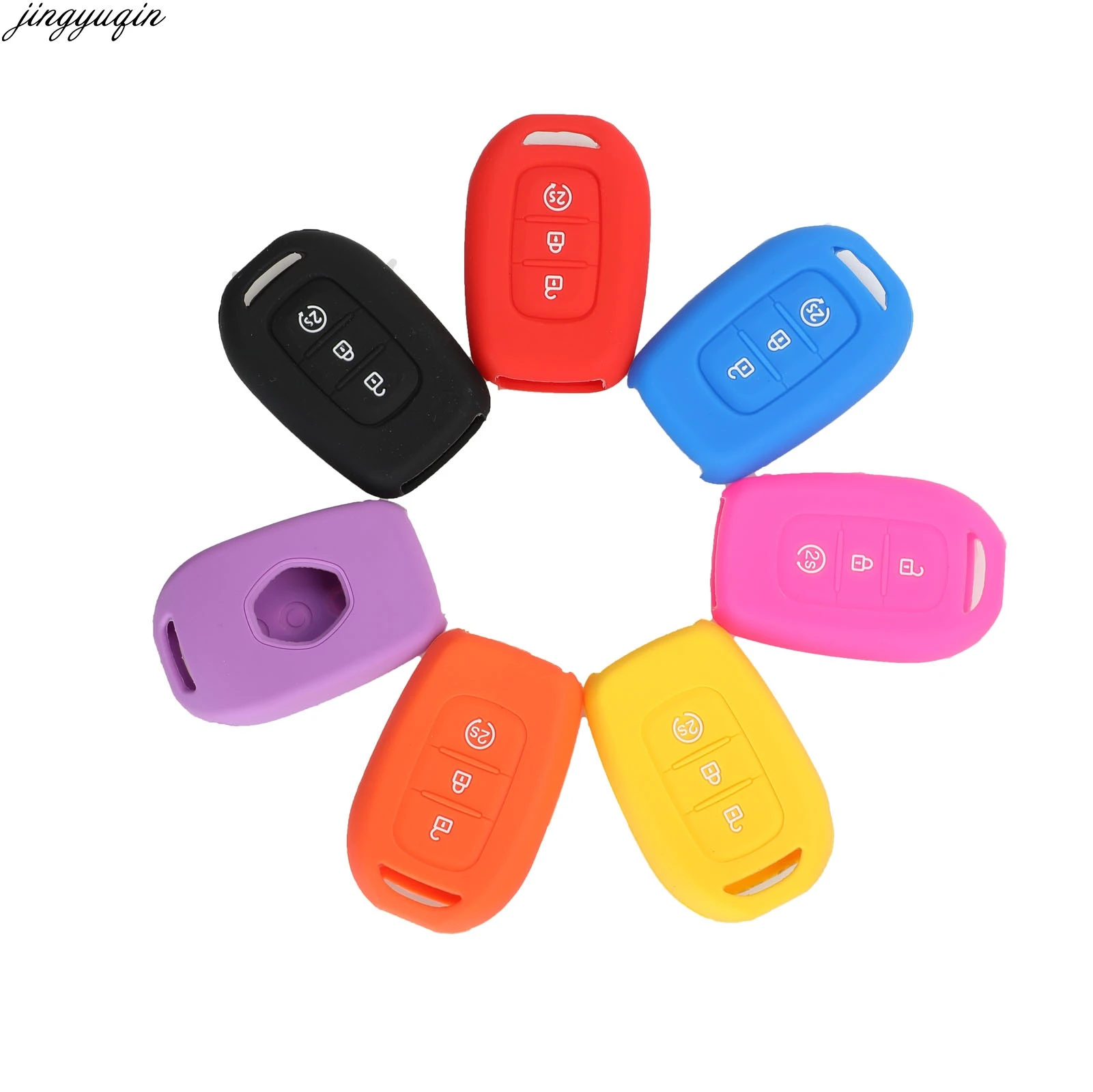 3 кнопки силиконовый дистанционный Брелок чехол для Renault Duster Sandero Logan Clio Captur Laguna Scen