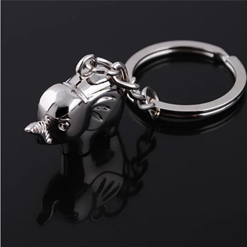 

New Car Key Ring Elephant Fashion Quality Badge Anti-lost Classic Creative Keyfob Car Styling Repair-tools