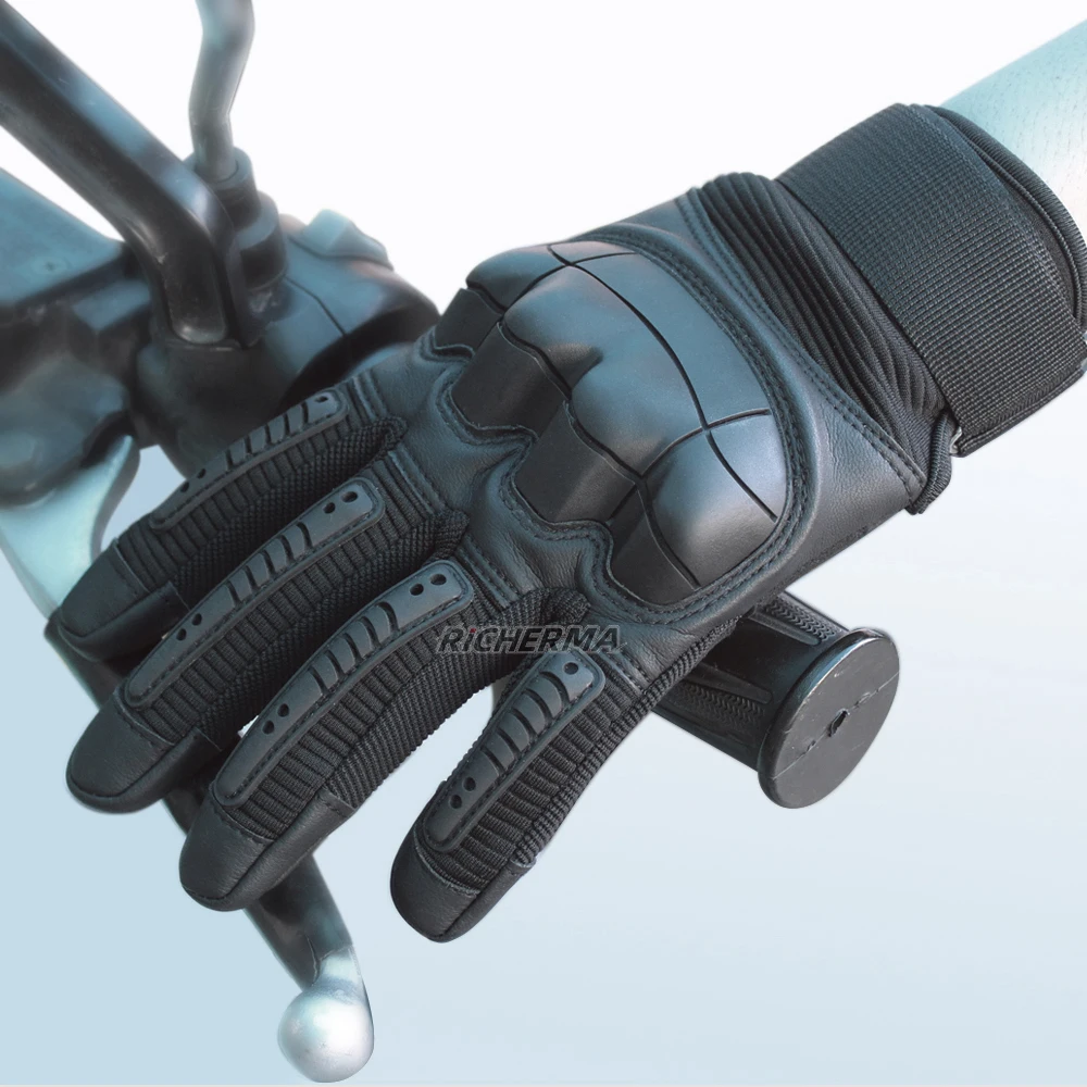 Прочные Военные перчатки на весь палец черные с сенсорным экраном аксессуары для