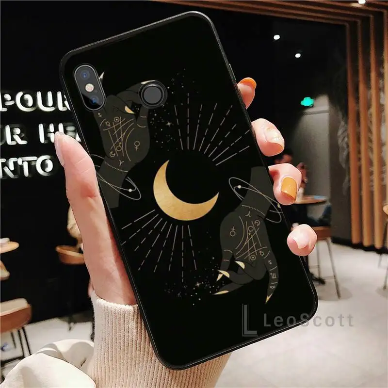 

Art Sun Flowers Snake Moon Phone Case For Xiaomi Redmi Note 4 4x 5 6 7 8 pro S2 PLUS 6A PRO