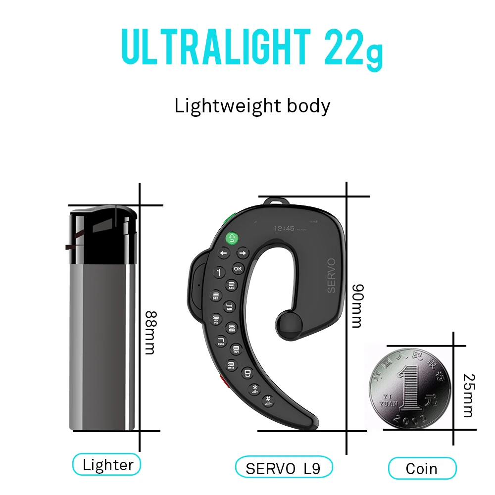 SERVO L9 Мода мини Телефон Наименьший Размер Bluetooth Dialer наушники Мобильный телефон MP3