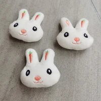 20pcslot diy handmade cute rabbit dolls padded patches appliques for clothes sewing supplies diy hair decoration