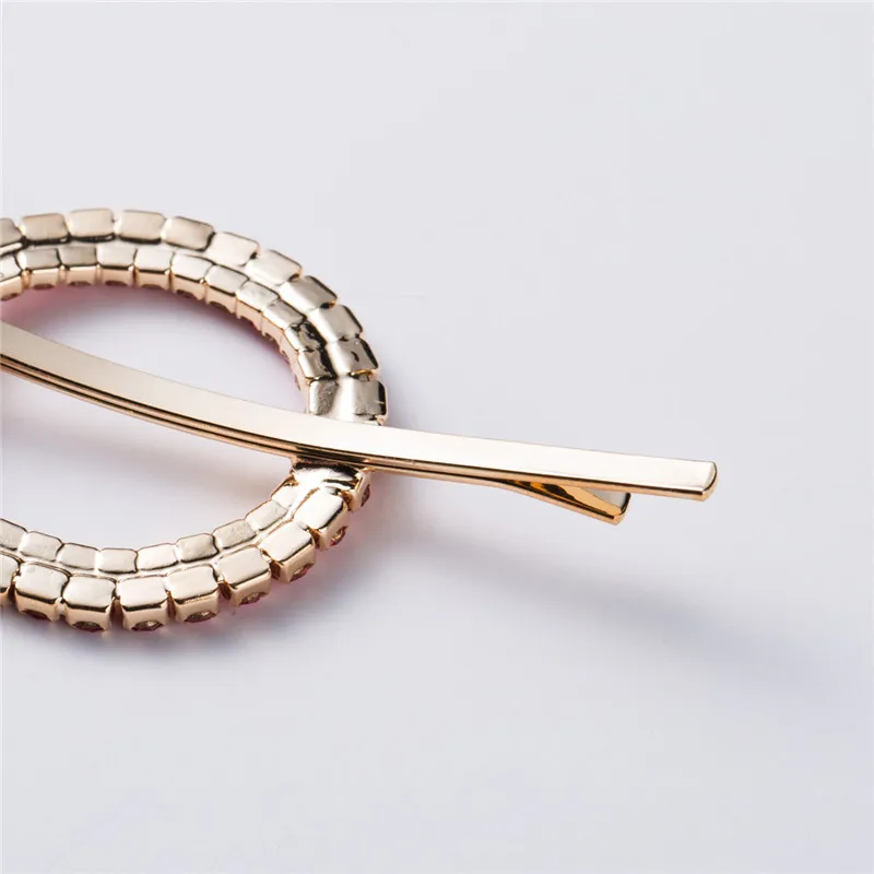 

3 Pcs Women Hair Clips Hollow Round Love Heart Shape Acrylic Inlaid Rhinestones Hairpin Adult Girls Bangs Clip Headwear Barrette