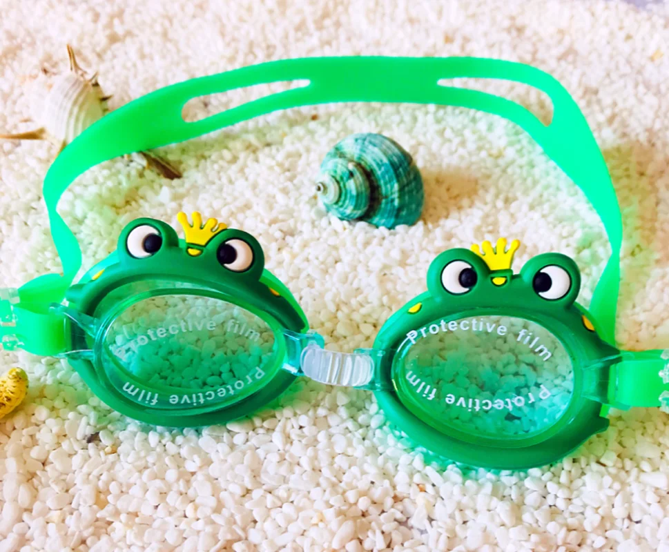

Swim Goggles Swimming Glasses Kids UV Protection Frog Bee Crab Fish Dolphin Summer Pool Training Mask Children Eyewear Cases
