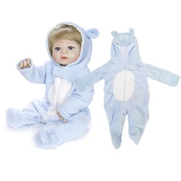 newborn baby boy girl clothes blue plush romper infant baby jumpsuit sleepwear outfits cute cartoon dress up for toddler bebe