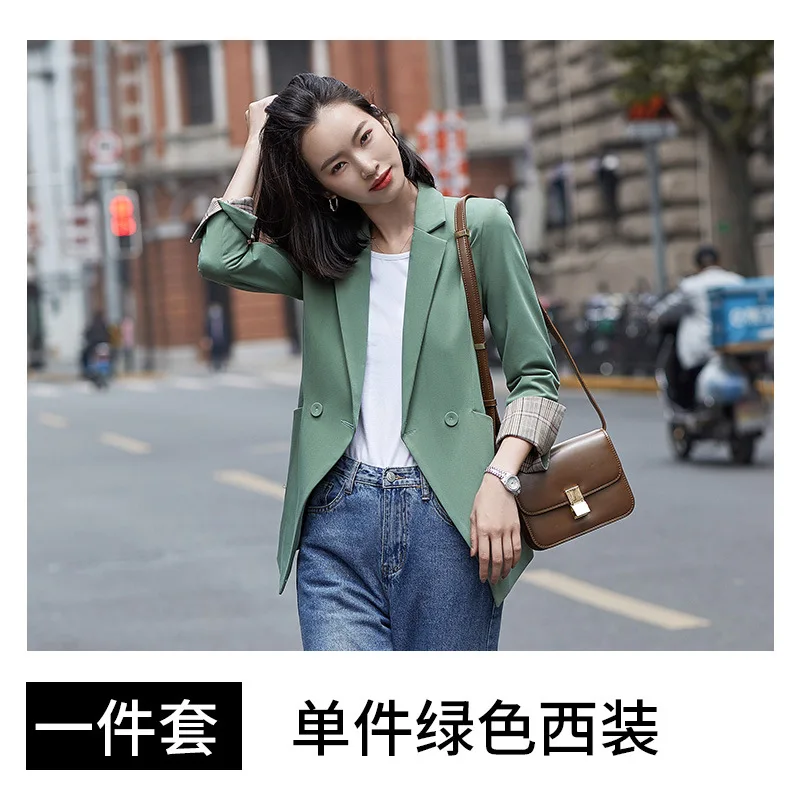 

Net red small suit coat women's spring and autumn 2020 new suit women's Korean fashion casual small yellow suit