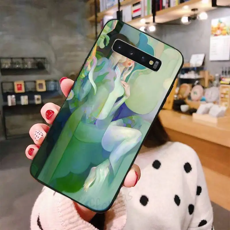 

Elegant character dream illustration Phone Case For Samsung A50 A51 A71 A20E A20S S10 S20 S21 S30 Plus ultra 5G M11 funda shell