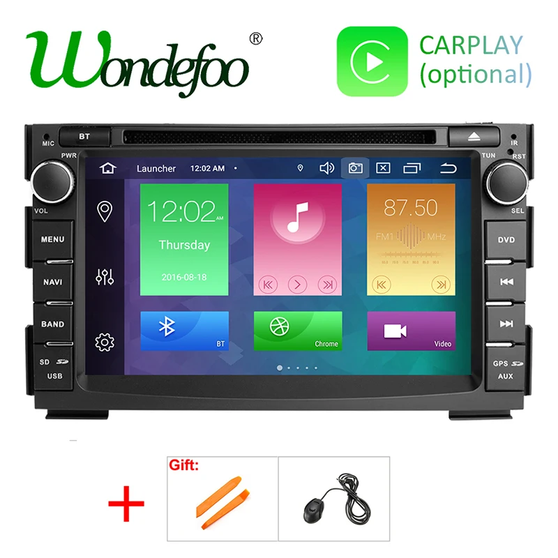 Wondefoo Автомагнитола 2 DIN Android 9 магнитола автомобильное радио для Kia Ceed Venga 2010 2016