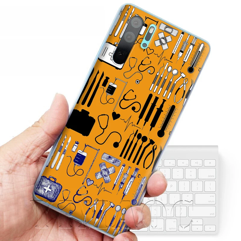 YIMAOC медсестра медицинская медицина сердце телефонный чехол для Huawei P8 P9 P10 P20 P30 Lite