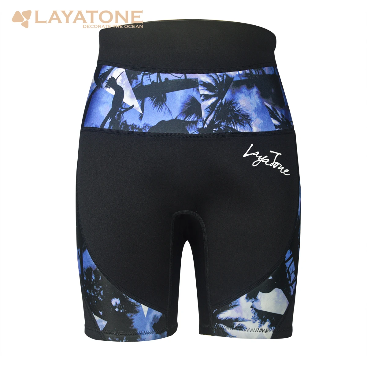 LayaTone 2 мм неопрен гидрокостюм шорты Для мужчин водолазный костюм Серфинг Брюки Дайвинг байдарках морские короткие брюки для плавания