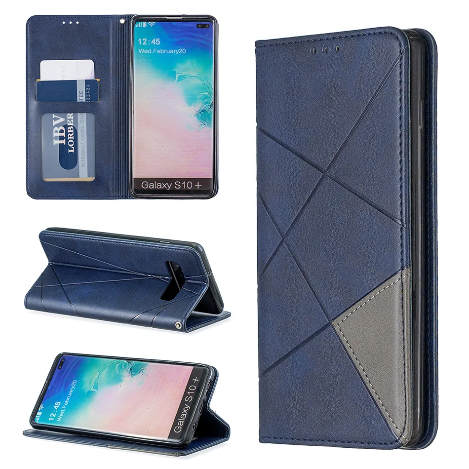 S10E кожаный чехол-портмоне на магнитной застежке чехол для samsung Galaxy Note 10 Pro A10E A20E A10 A20 A30 A40 A50 A70 S9 S10 из искусственной кожи чехол-накладка